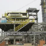 Torre de escaleras de acero para planta industrial