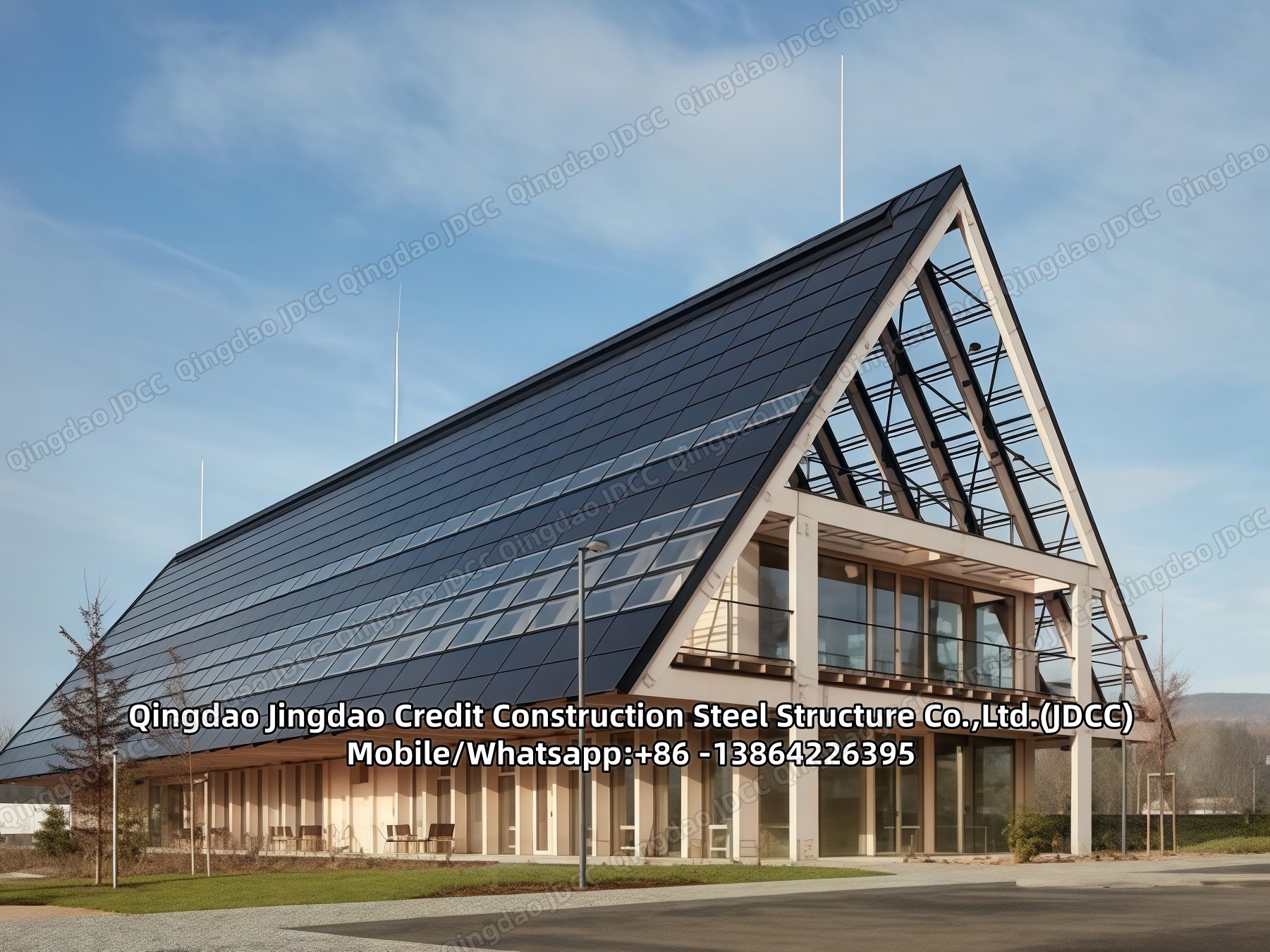 Edificio de acero con energía solar - Products