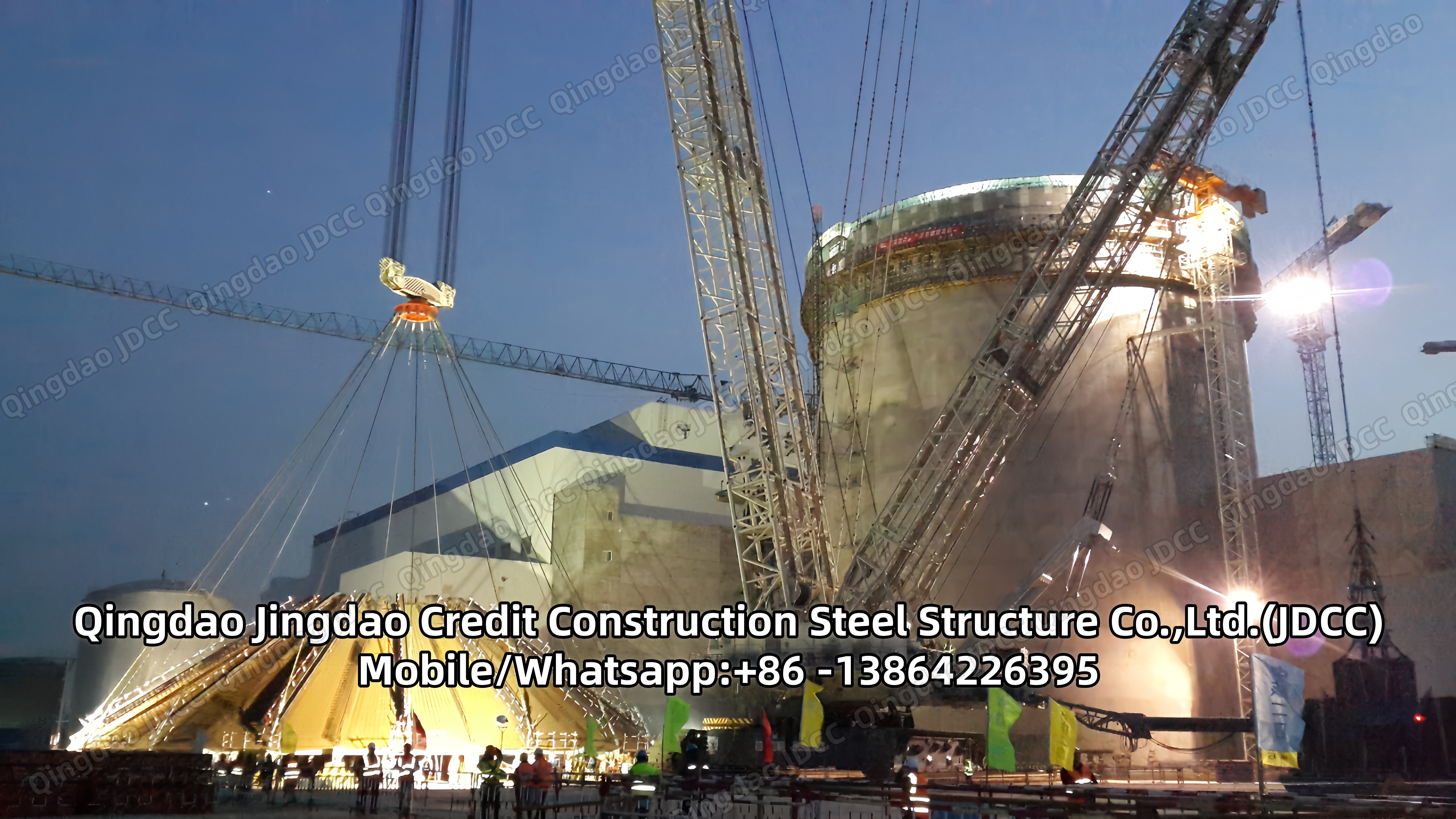 Central eléctrica con estructura de acero Video - JDCC