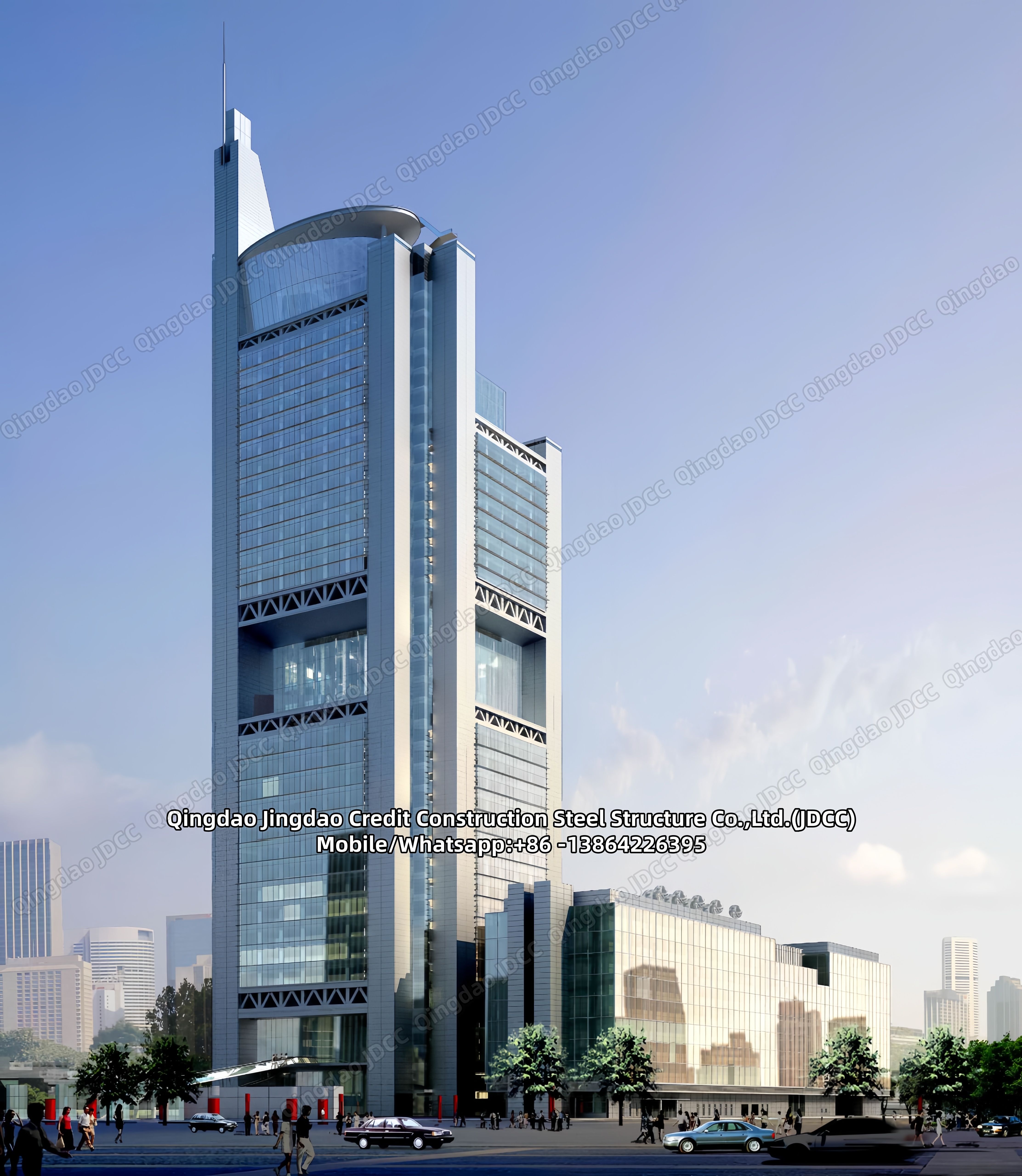 Edificio de gran altura con fachada de vidrio - Products