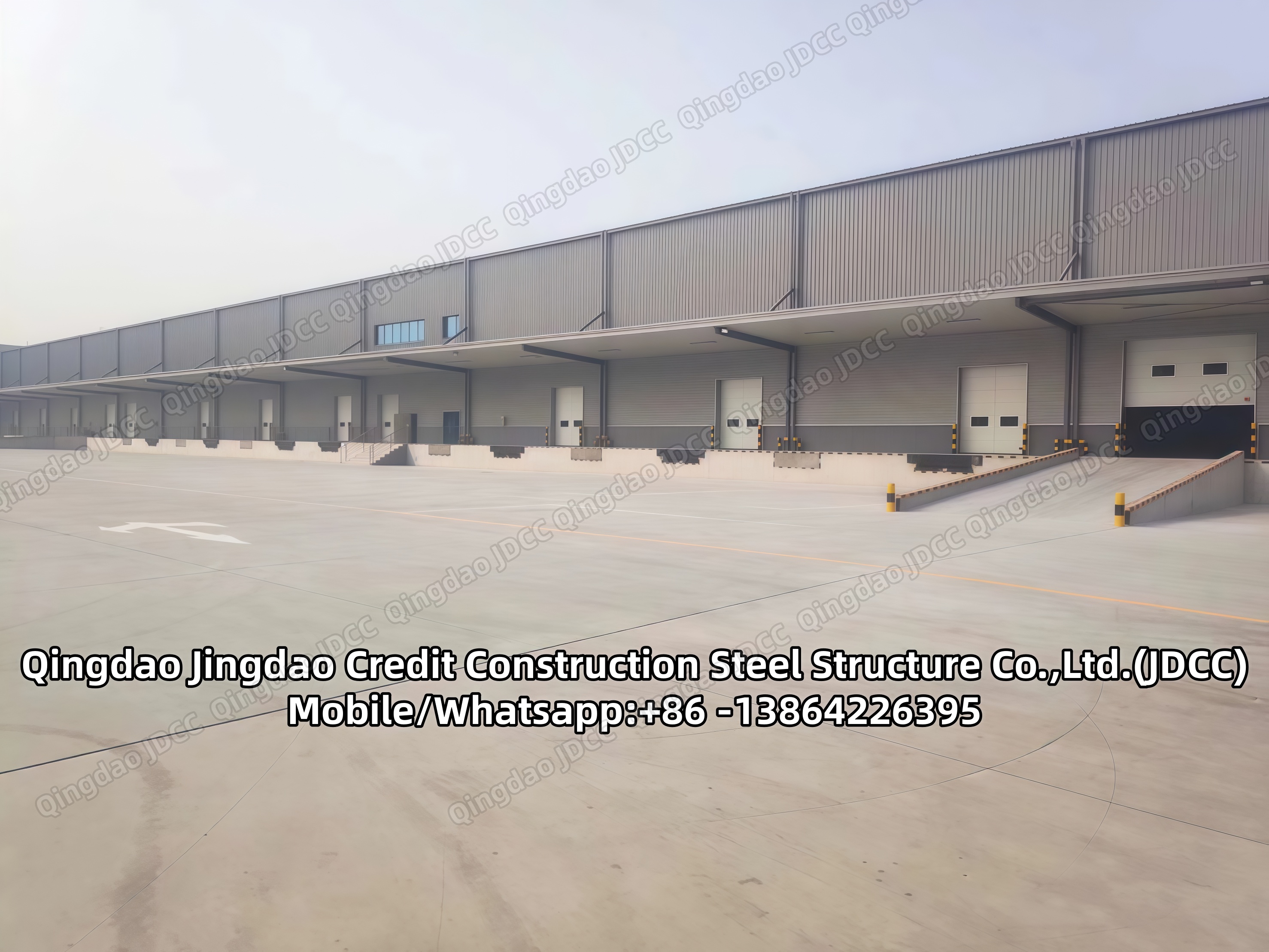 Almacén prefabricado de estructura metálica